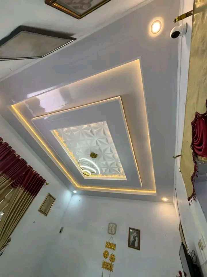 Plafon Pvc Motif Kayu Putih
